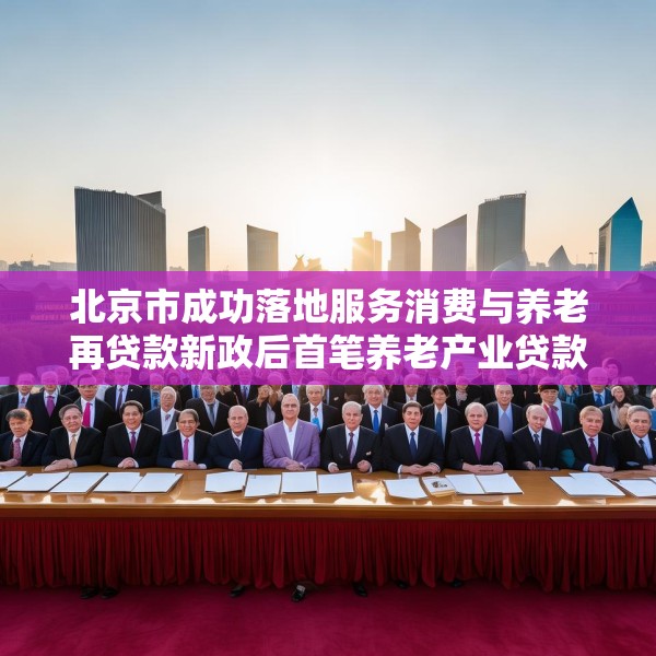 北京市成功落地服务消费与养老再贷款新政后首笔养老产业贷款