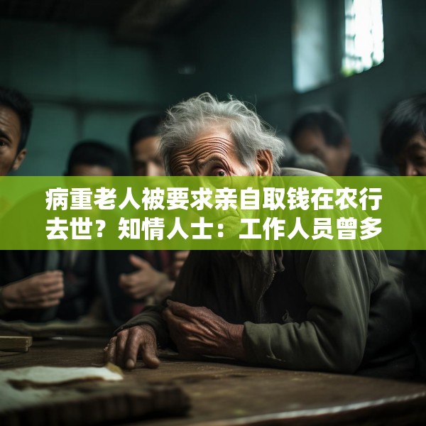 病重老人被要求亲自取钱在农行去世？知情人士：工作人员曾多次劝说家属带老人回去休息