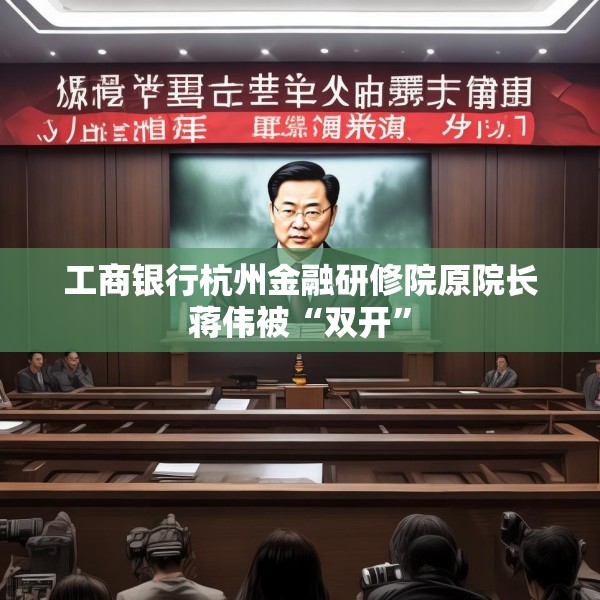 工商银行杭州金融研修院原院长蒋伟被“双开”