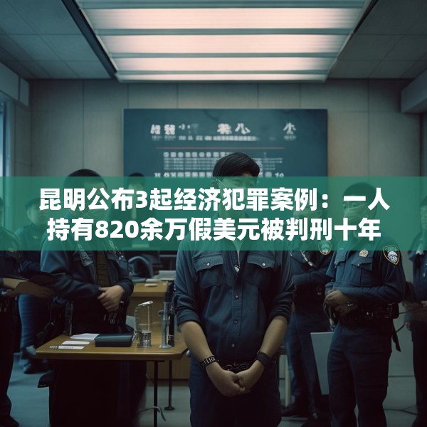 昆明公布3起经济犯罪案例：一人持有820余万假美元被判刑十年