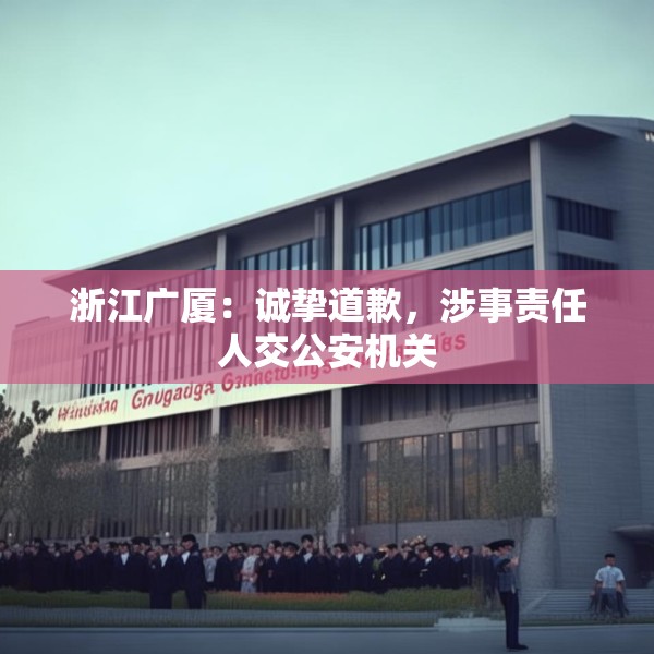 浙江广厦：诚挚道歉，涉事责任人交公安机关