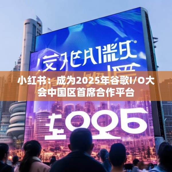 小红书：成为2025年谷歌I/O大会中国区首席合作平台