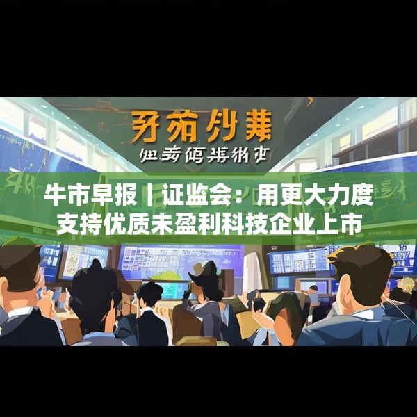 牛市早报｜证监会：用更大力度支持优质未盈利科技企业上市