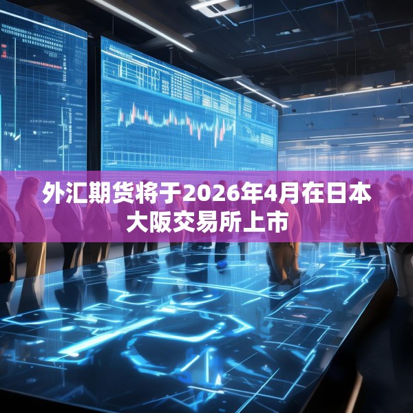 外汇期货将于2026年4月在日本大阪交易所上市