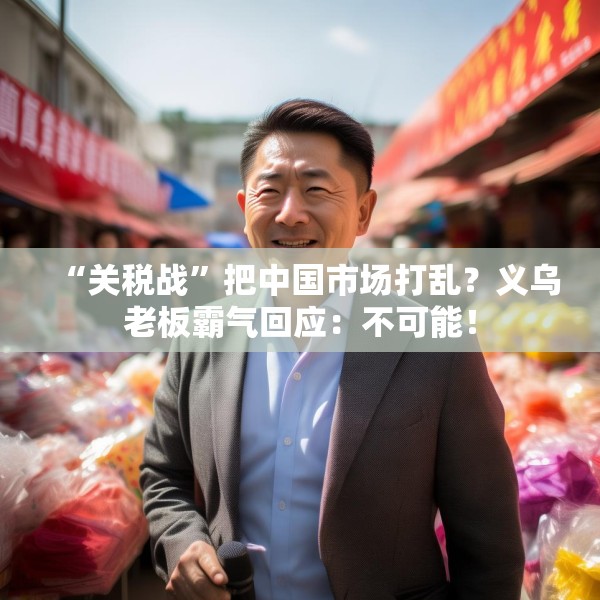 “关税战”把中国市场打乱？义乌老板霸气回应：不可能！