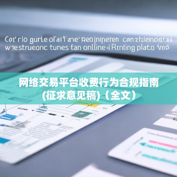 网络交易平台收费行为合规指南(征求意见稿)（全文）