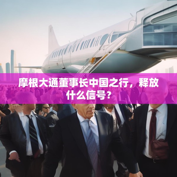 摩根大通董事长中国之行，释放什么信号？