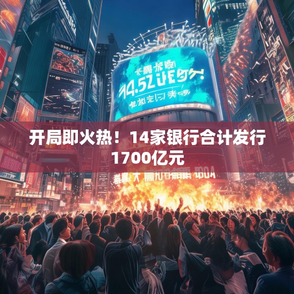 开局即火热！14家银行合计发行1700亿元