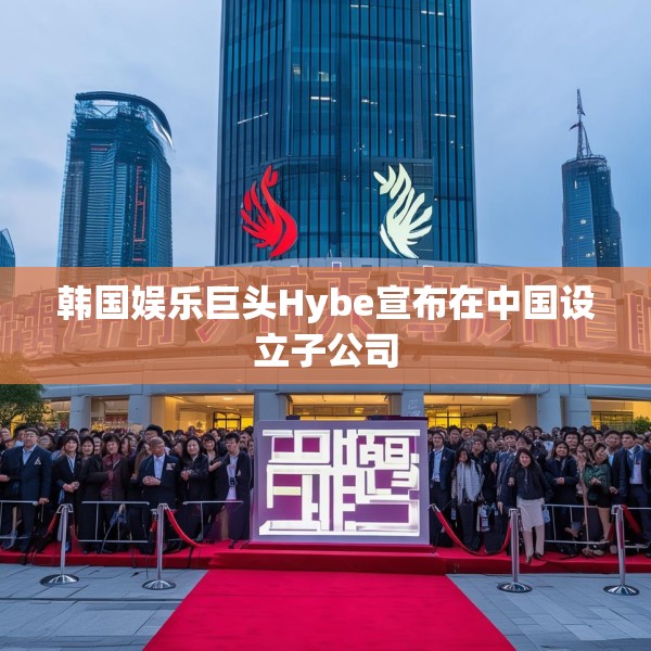 韩国娱乐巨头Hybe宣布在中国设立子公司