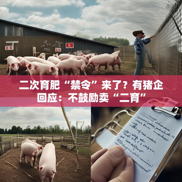 二次育肥“禁令”来了？有猪企回应：不鼓励卖“二育”