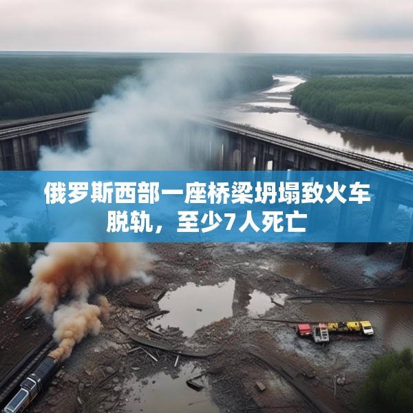 俄罗斯西部一座桥梁坍塌致火车脱轨，至少7人死亡