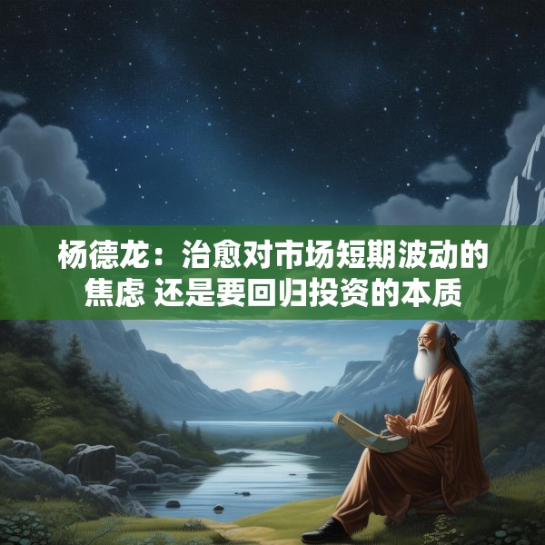 杨德龙：治愈对市场短期波动的焦虑 还是要回归投资的本质