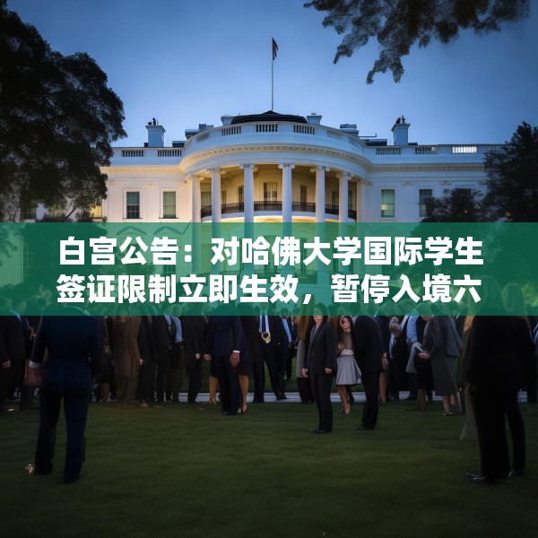 白宫公告：对哈佛大学国际学生签证限制立即生效，暂停入境六个月