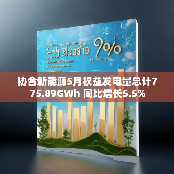 协合新能源5月权益发电量总计775.89GWh 同比增长5.5%
