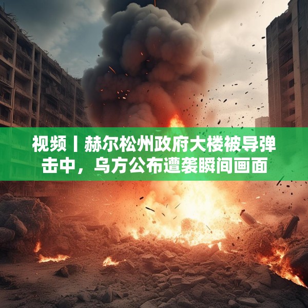 视频丨赫尔松州政府大楼被导弹击中，乌方公布遭袭瞬间画面