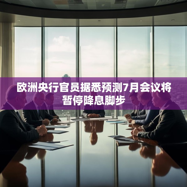 欧洲央行官员据悉预测7月会议将暂停降息脚步