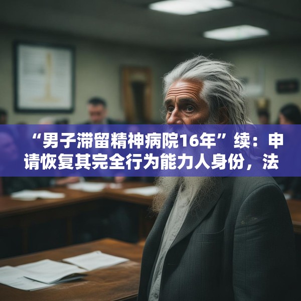 “男子滞留精神病院16年”续：申请恢复其完全行为能力人身份，法院已开庭