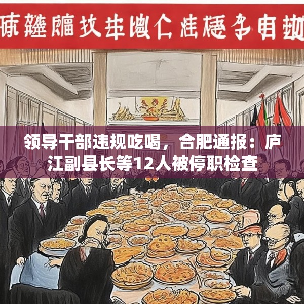 领导干部违规吃喝，合肥通报：庐江副县长等12人被停职检查
