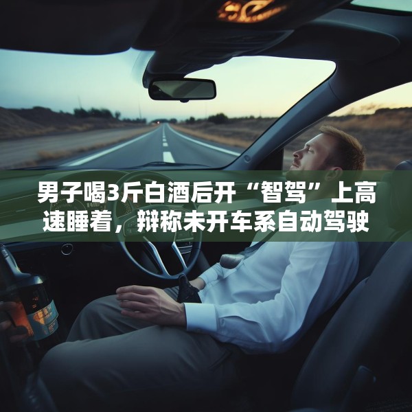 男子喝3斤白酒后开“智驾”上高速睡着，辩称未开车系自动驾驶