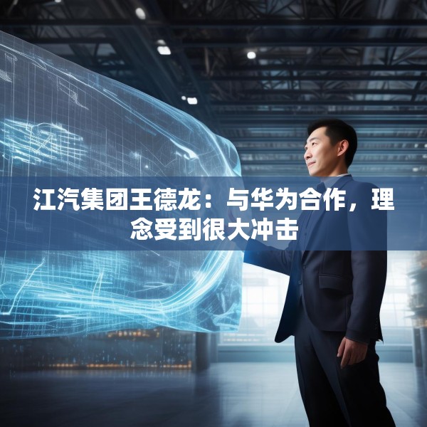 江汽集团王德龙：与华为合作，理念受到很大冲击