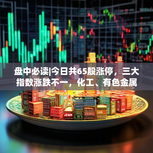 盘中必读|今日共65股涨停，三大指数涨跌不一，化工、有色金属概念逆势活跃