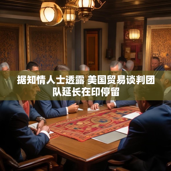 据知情人士透露 美国贸易谈判团队延长在印停留