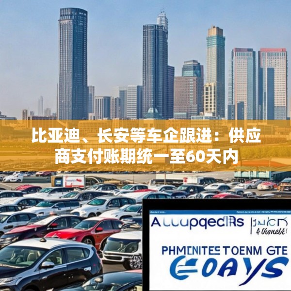 比亚迪、长安等车企跟进：供应商支付账期统一至60天内