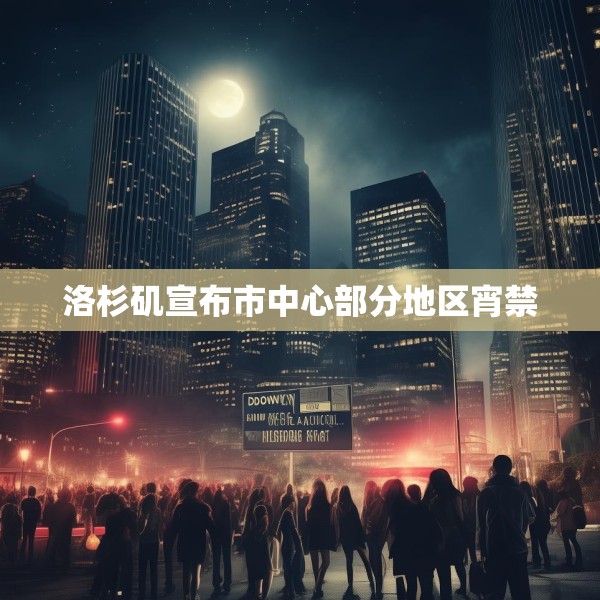 洛杉矶宣布市中心部分地区宵禁