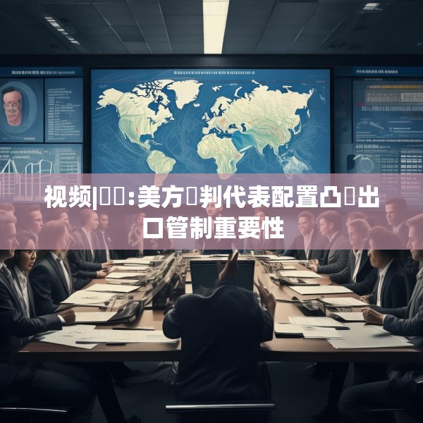 视频|萬喆:美方談判代表配置凸顯出口管制重要性
