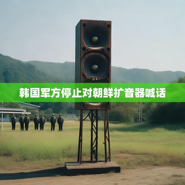韩国军方停止对朝鲜扩音器喊话