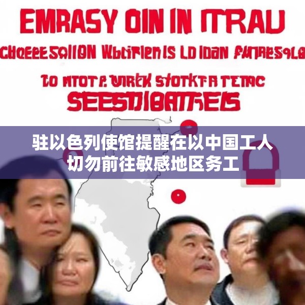驻以色列使馆提醒在以中国工人切勿前往敏感地区务工