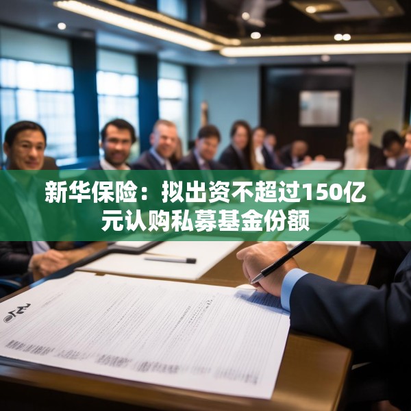 新华保险：拟出资不超过150亿元认购私募基金份额
