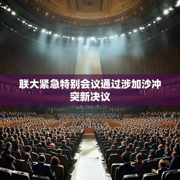 联大紧急特别会议通过涉加沙冲突新决议