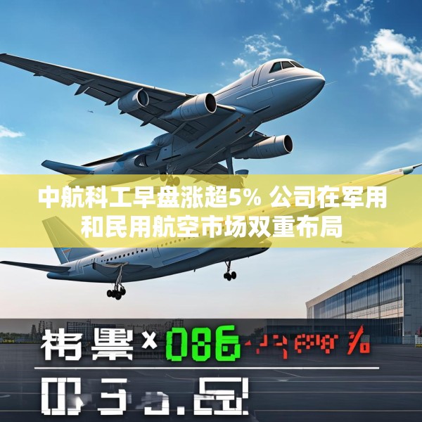 中航科工早盘涨超5% 公司在军用和民用航空市场双重布局