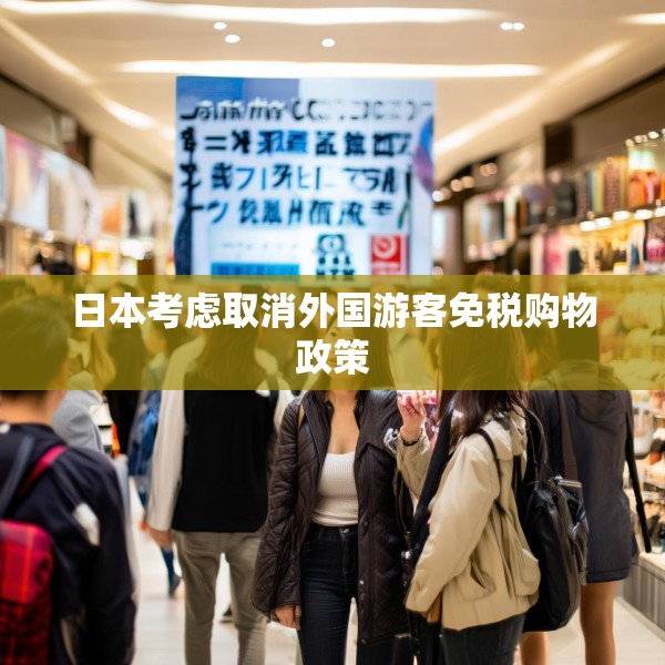 日本考虑取消外国游客免税购物政策