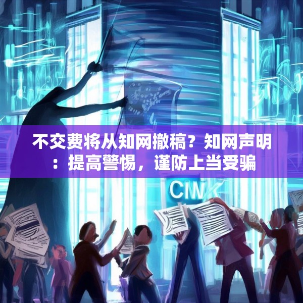 不交费将从知网撤稿？知网声明：提高警惕，谨防上当受骗