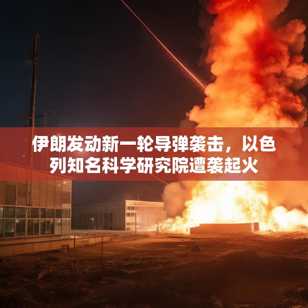伊朗发动新一轮导弹袭击，以色列知名科学研究院遭袭起火