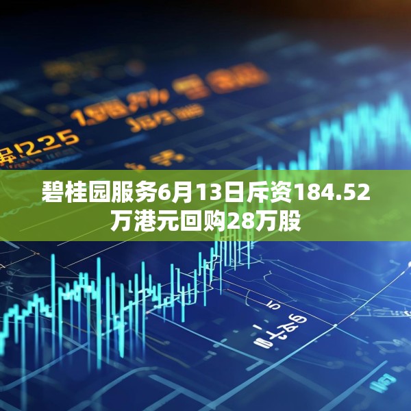 碧桂园服务6月13日斥资184.52万港元回购28万股