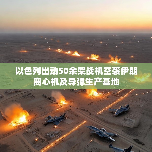 以色列出动50余架战机空袭伊朗离心机及导弹生产基地