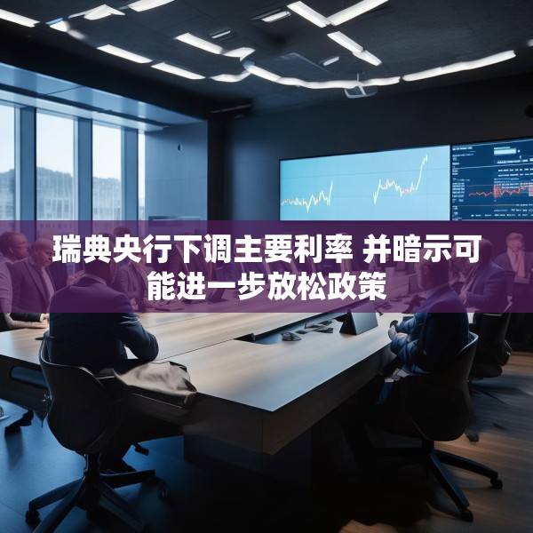 瑞典央行下调主要利率 并暗示可能进一步放松政策