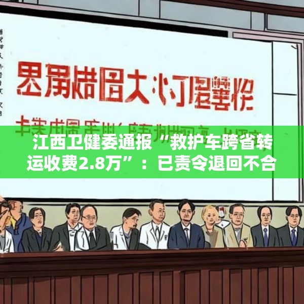 江西卫健委通报“救护车跨省转运收费2.8万”：已责令退回不合理收费
