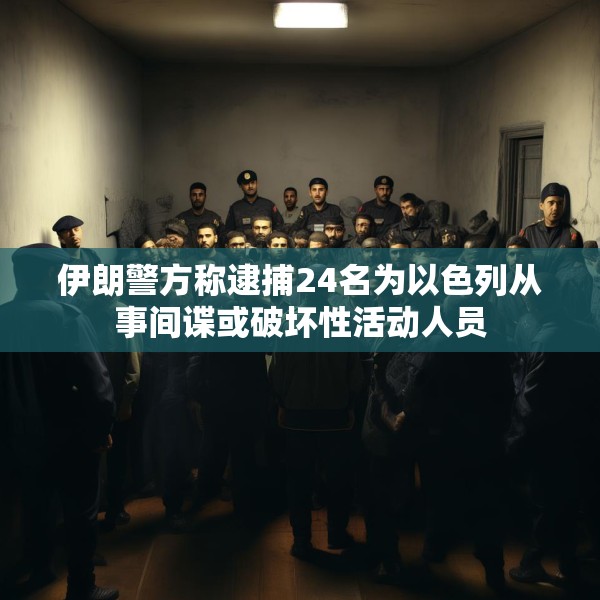 伊朗警方称逮捕24名为以色列从事间谍或破坏性活动人员