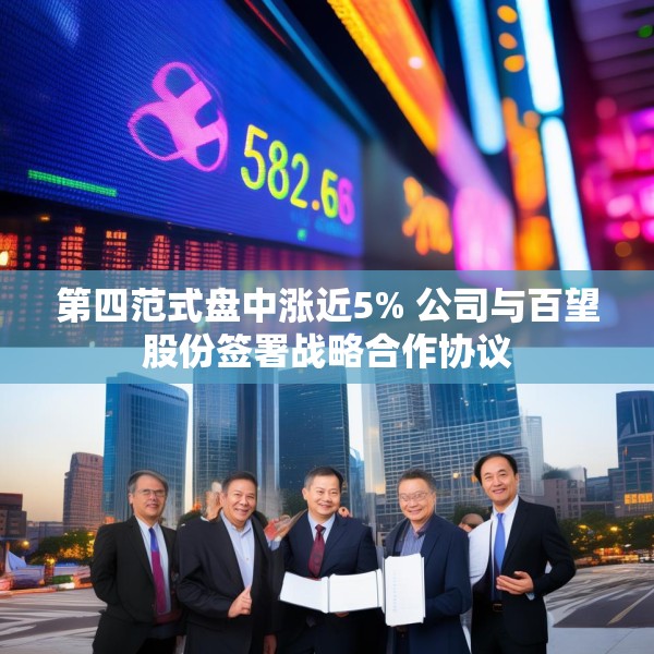 第四范式盘中涨近5% 公司与百望股份签署战略合作协议
