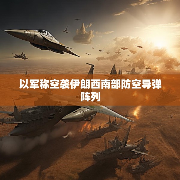 以军称空袭伊朗西南部防空导弹阵列