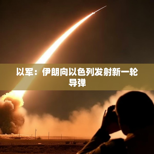 以军：伊朗向以色列发射新一轮导弹