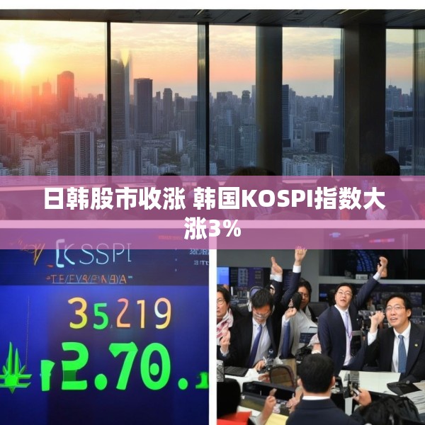 日韩股市收涨 韩国KOSPI指数大涨3%