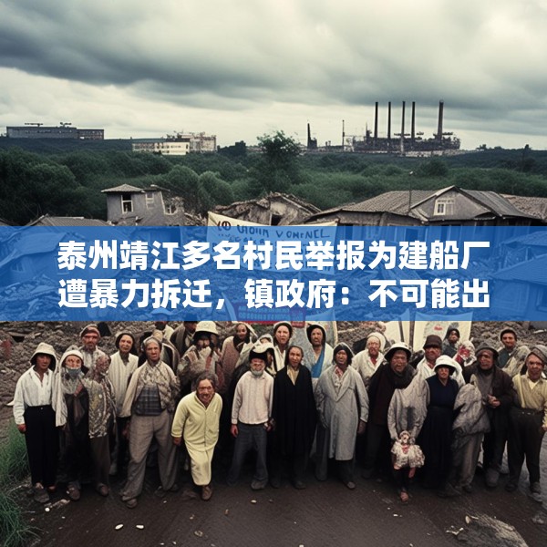 泰州靖江多名村民举报为建船厂遭暴力拆迁，镇政府：不可能出现该情况