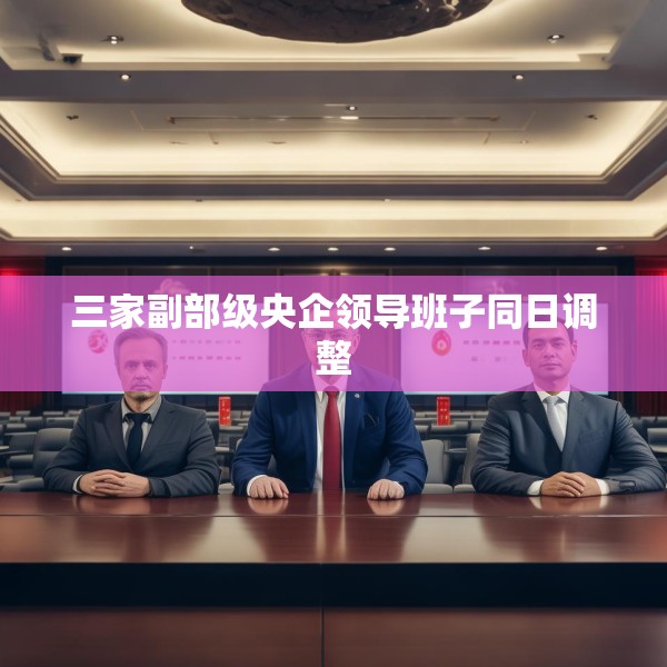 三家副部级央企领导班子同日调整