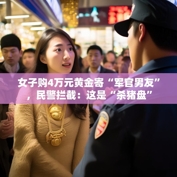 女子购4万元黄金寄“军官男友”，民警拦截：这是“杀猪盘”