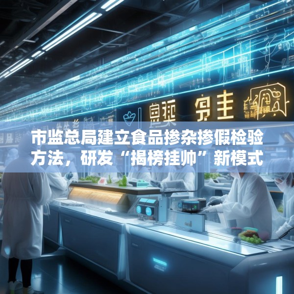 市监总局建立食品掺杂掺假检验方法，研发“揭榜挂帅”新模式